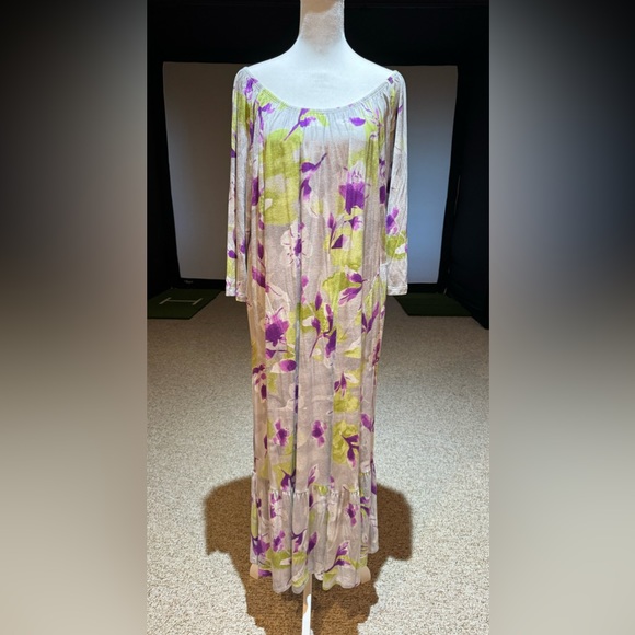 NWT Simply Vera Vera Wang Womens Sleepwear Radiance Long Dress Pajama Size S - Picture 3 of 10